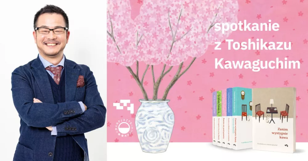 Grafika spotkania autorskiego z Toshikazu Kawaguchim w PJATK