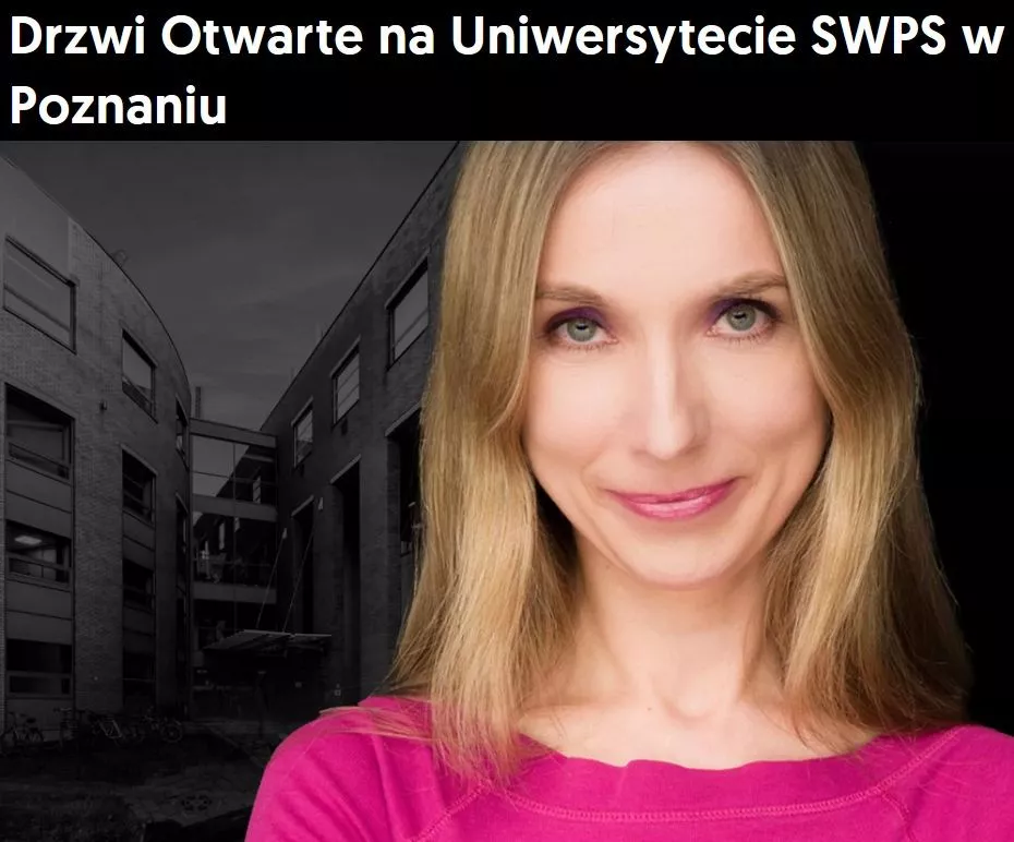 Anna Ziółkowska, dziekan Wydziału Psychologii i Prawa w Poznaniu